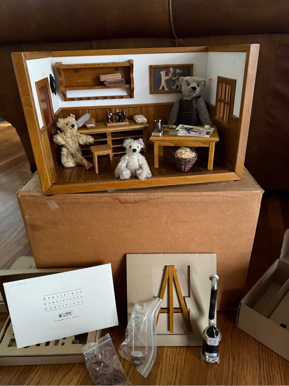 Rare Steiff teddy bear workshop set